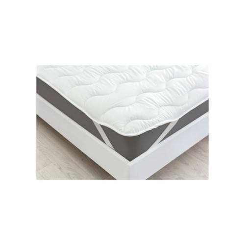 Наматрацник MirSon Eco Light №1724 Silk Air-line на резинці по кутках White 160x200 см (2200002890724)