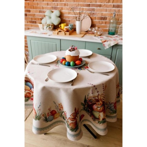 Скатертина Прованс гобеленова Злагода D-180 см (034143)