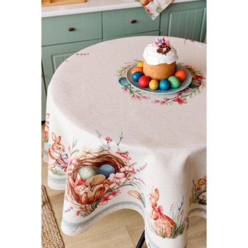 Скатертина Прованс гобеленова Злагода D-180 см (034143)