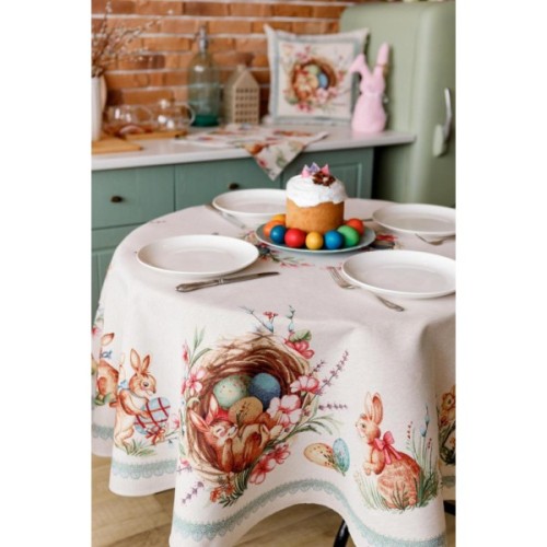 Скатертина Прованс гобеленова Злагода D-180 см (034143)