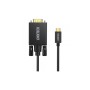 Кабель мультимедійний USB-C to VGA M 1.8m black Choetech (XCV-1801-BK)