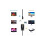 Кабель мультимедійний USB-C to VGA M 1.8m black Choetech (XCV-1801-BK)