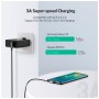 Дата кабель USB 2.0 AM to USB-C 3.0m 3A 90° corner US176 black Ugreen (70875)