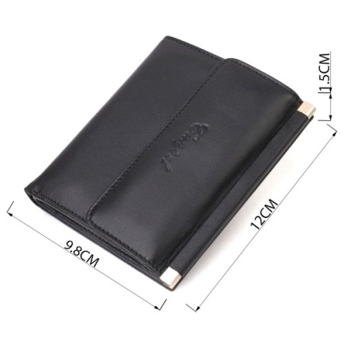 Гаманець Canpellini З натуральної шкіри Чорний (21928)