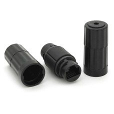 Зрощувач Voltronic 1+1 RJ45 UTP 5e 8P8C IP68, black (16628)