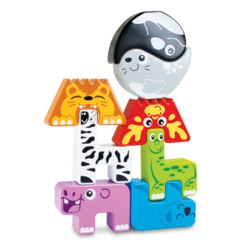 Розвиваюча іграшка Kiddi Smart Звірятка-пазлики (4562-KS)