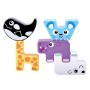 Розвиваюча іграшка Kiddi Smart Звірятка-пазлики (4562-KS)