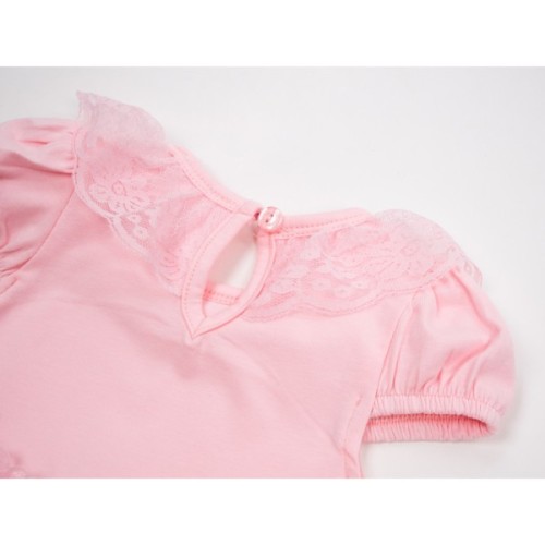 Боді дитяче Breeze пісочник з рюшем (14298-92G-pink)