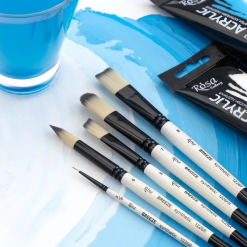 Пензлик для малювання Rosa Синтетика овальна, BREEZE 1226FR, №5 (4823098535614)