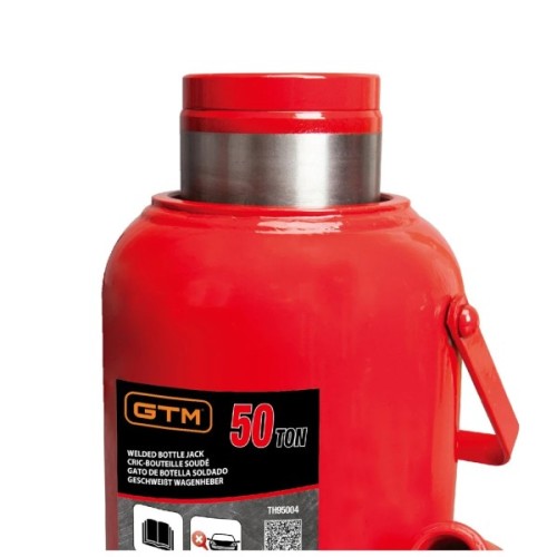 Домкрат GTM гідравлічний пляшковий 50т (280-450мм) (TH95004)