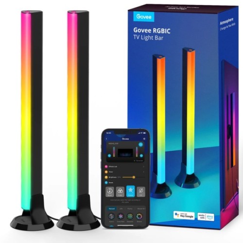 Світлодіодна стрічка Govee Набір H6046 Flow Plus Light Bars, RGBIC, WI-FI/Bluetooth, чорний (H6046311)