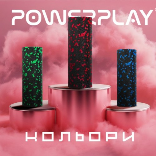 Масажний ролик PowerPlay PP-4346 Mini EPP Foam Roller 15x5,3см Чорно/Червоний (PP_4346_Red_(15*5))