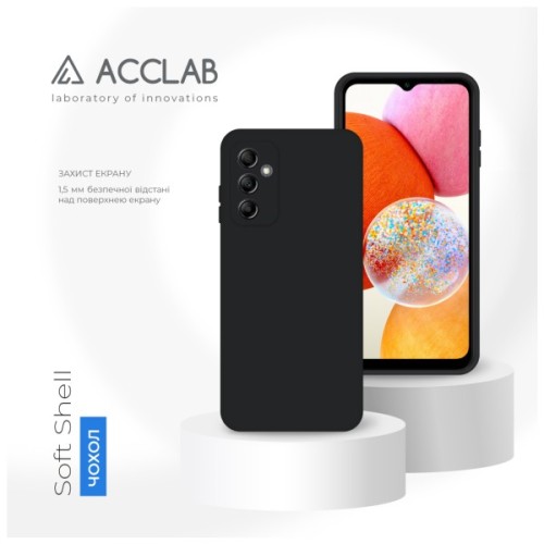 Чохол до мобільного телефона ACCLAB SoftShell Samsung Galaxy A14 Black (1283126580116)