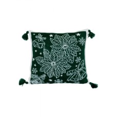 Наволочка Прованс декоративна в'язана Різдвяник зелений 45х45 (030170)