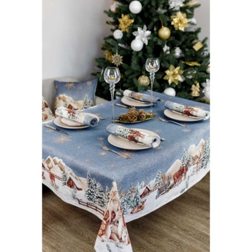 Серветка на стіл Прованс гобеленова Блакитне сяйво 30х50 см (4823093450226)