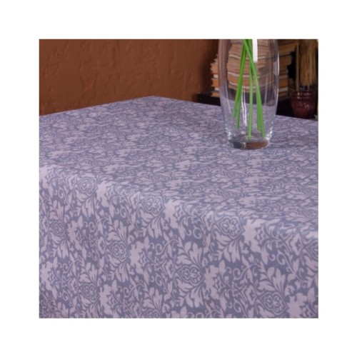 Скатертина MirSon Рогожа №217 Blue Patterns 130x130 см (2200006738541)