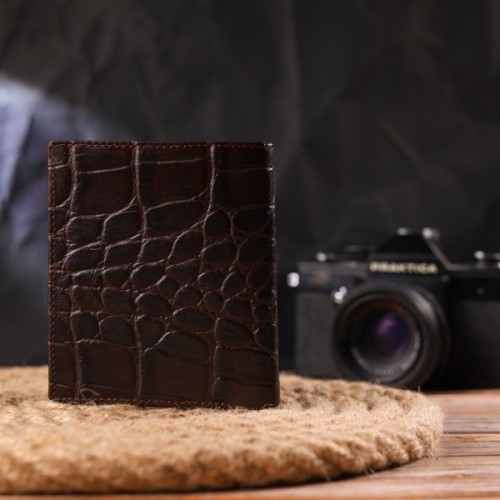 Портмоне Canpellini З натуральної шкіри Коричневе (21497)