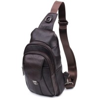 Сумка Vintage Чоловіча через плече з натуральної шкіри Коричнева (21306)