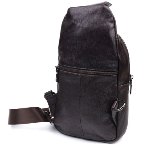 Сумка Vintage Чоловіча через плече з натуральної шкіри Коричнева (21306)