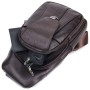 Сумка Vintage Чоловіча через плече з натуральної шкіри Коричнева (21306)