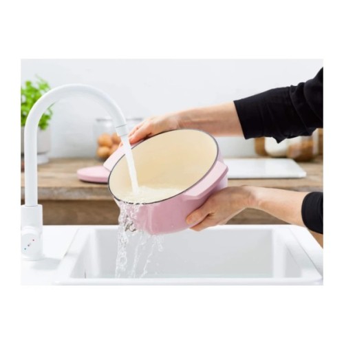 Каструля KitchenAid чавунна з кришкою 3,3 л Суха троянда (CC007430-001)