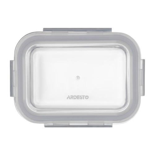 Харчовий контейнер Ardesto Gemini прямокутний, 0.38л, боросилікатне скло, прозорий (AR1240BRC)