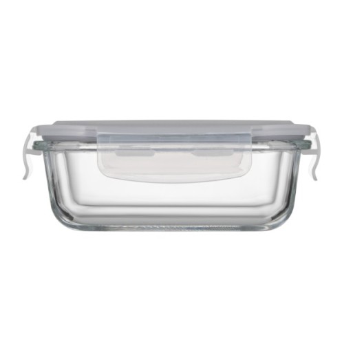 Харчовий контейнер Ardesto Gemini прямокутний, 0.38л, боросилікатне скло, прозорий (AR1240BRC)