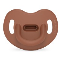 Пустушка Suavinex Colour Essence 0-6 міс, анатомічна силіконова, коричнева (308082)