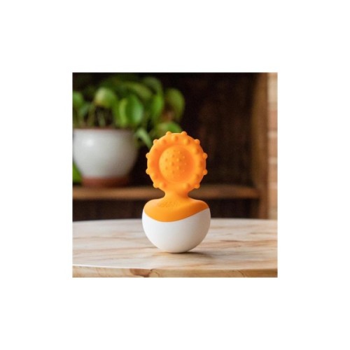 Брязкальце Fat Brain Toys прорізувач-неваляшка dimpl wobl помаранчевий (F2172ML)