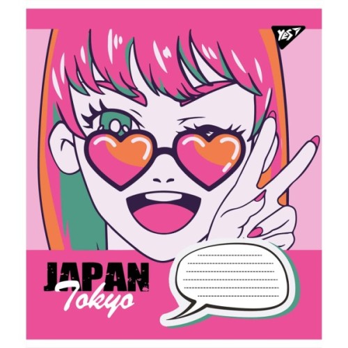 Зошит Yes А5 Japan Tokyo 18 аркушів, клітинка (766327)