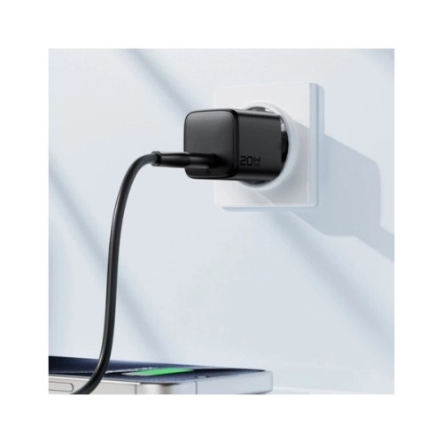 Зарядний пристрій Acefast A117 USB-C PD20W GaN black (6974316284987)