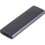 Кишеня зовнішня Maxxter USB-C USB 3.2 Gen2 M.2 NVMe PCI-E 10Gbps aluminum black (EHDE-2280S-01)
