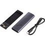 Кишеня зовнішня Maxxter USB-C USB 3.2 Gen2 M.2 NVMe PCI-E 10Gbps aluminum black (EHDE-2280S-01)