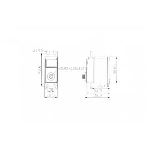 Сервопривід для дрона Emax ES3005HV Metal Gear Digital Servo (0102007010)