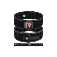 Атлетичний пояс RDX 4 Pro Liver Buckle шкіряний Black Plus L (WBL-4LB-L+)