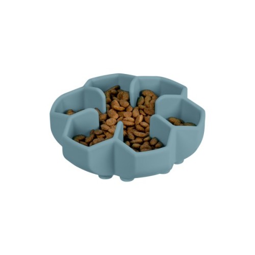 Універсальний посуд для тварин WAUDOG Silicone миска для повільного харчування 450 мл сіра (235311)