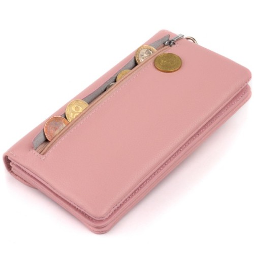 Гаманець ST Leather Зі шкіри Рожевий (19323)