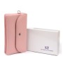 Гаманець ST Leather Зі шкіри Рожевий (19323)