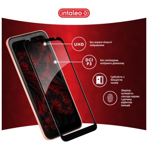 Скло захисне Intaleo Full Glue Tecno Pop 5 Go Black (1283126573378)