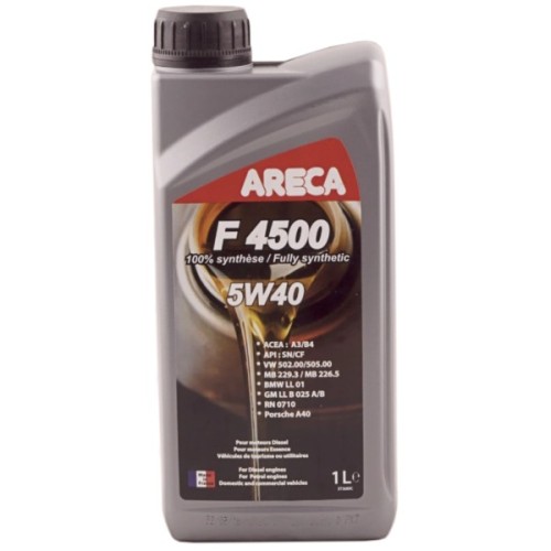 Моторна олива Areca F4500 5W-40 1л (50908)