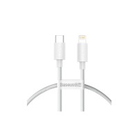 Дата кабель USB-C to Lightning 1.0m PD20W white Baseus (CATLYS-B02)