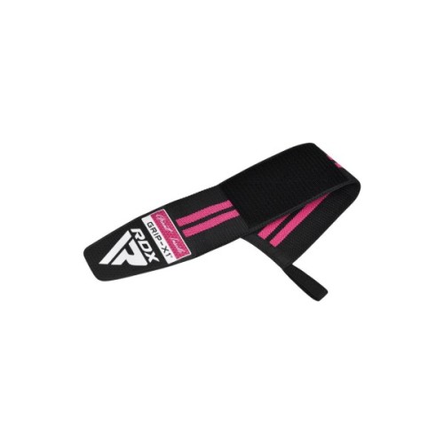 Бинт для спорту RDX Gym Wrist Wrap R11 Black/Pink (WAH-WR11BP)