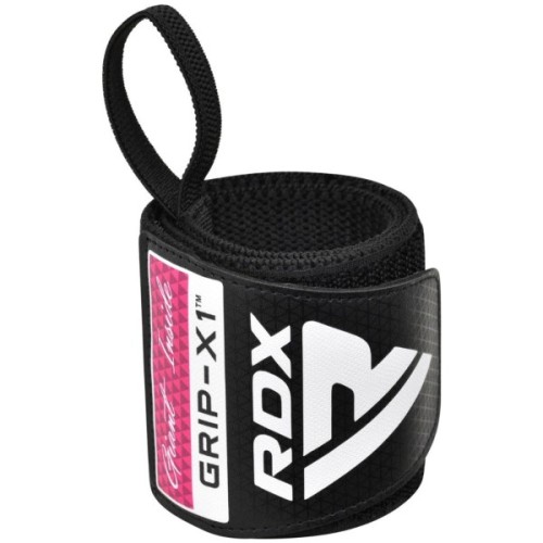 Бинт для спорту RDX Gym Wrist Wrap R11 Black/Pink (WAH-WR11BP)