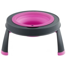 Посуд для собак Dexas Миска одинарна на складній підставці-мала 360 мл пурпурна (0084297309077)