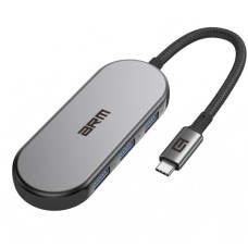 Концентратор Armorstandart USB-C to HDMI 4K, PD, 3USB, SD, microSD Grey (ARM69366)