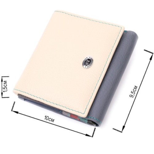 Гаманець ST Leather З натуральної шкіри Різнобарвний (19507)