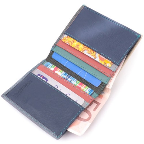 Гаманець ST Leather З натуральної шкіри Різнобарвний (19507)