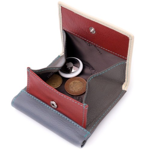 Гаманець ST Leather З натуральної шкіри Різнобарвний (19507)