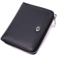 Гаманець ST Leather З натуральної шкіри Чорний (19488)