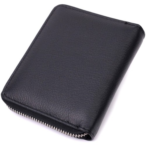 Гаманець ST Leather З натуральної шкіри Чорний (19488)